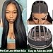 UNICE Straight Human Hair HD Lace Wigs for Women Brazilian Human Hair (18 20 22+16closure)