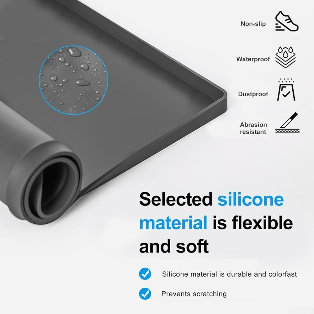 Tappeto Insonorizzante per lavatrice Silicone Tappeto Insonorizzante(Gray)