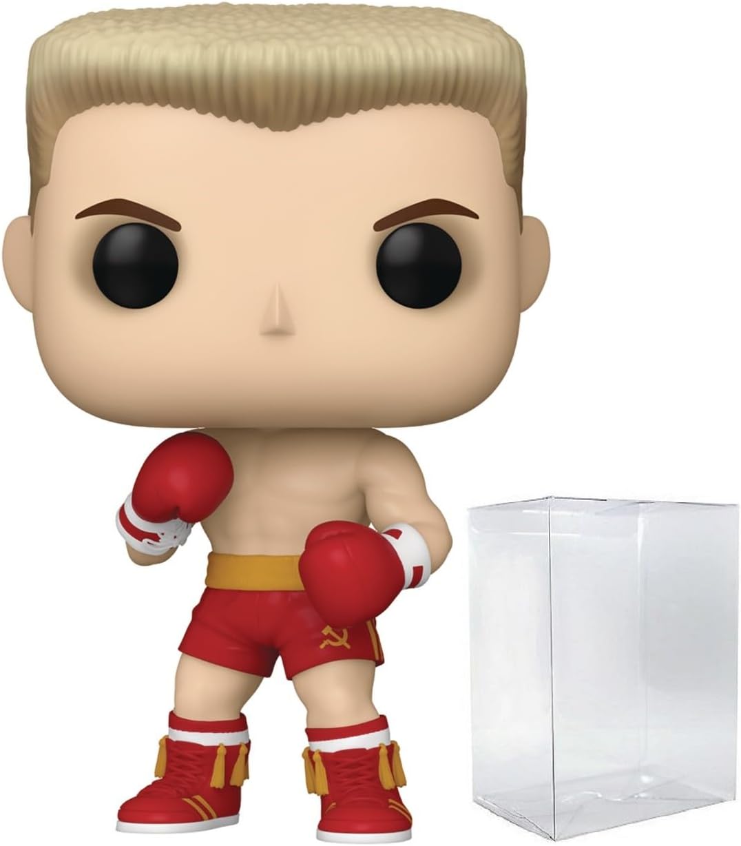 POP Movies: Rocky - Ivan Drago Funko Vinyl Figure (Bundled with Compatible Box Protector Case), Multicolored, 3.75 inches