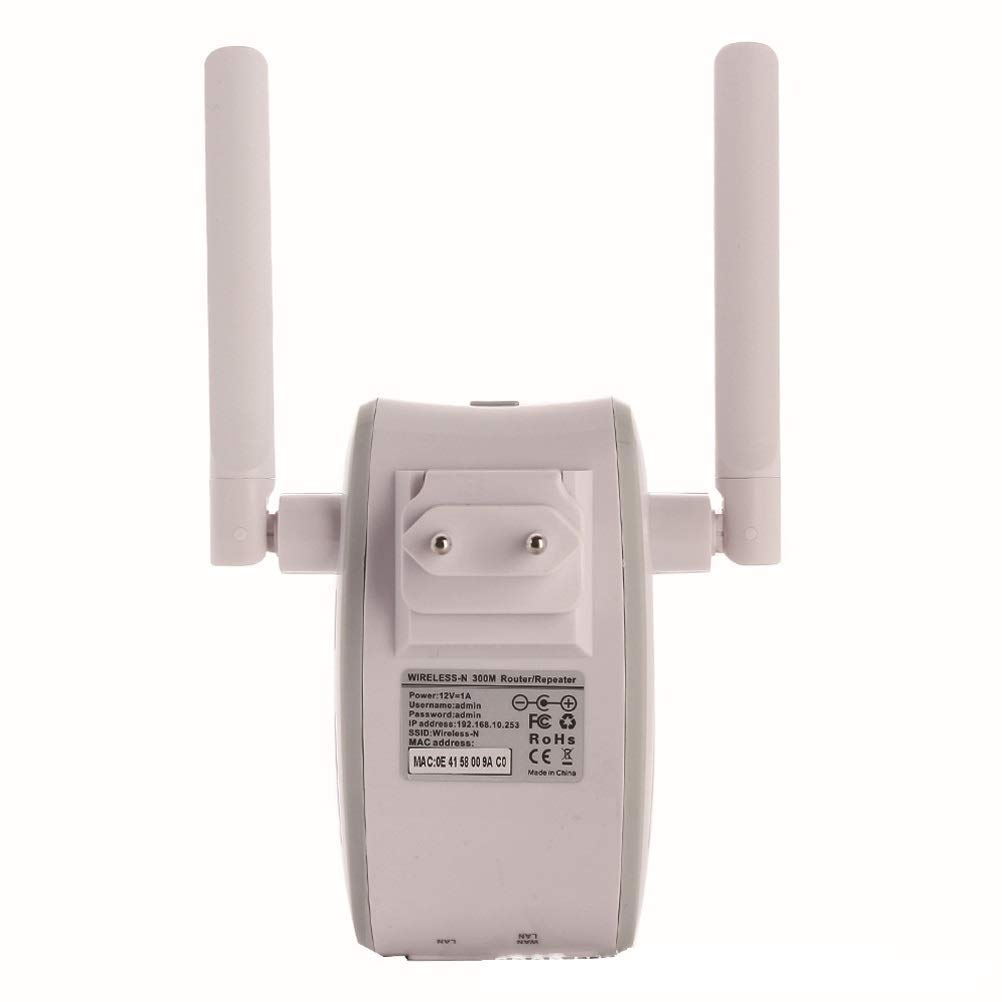 WiFi Range Extender-300M Ripetitore di Spina a Muro Amplificatore di Segnale Wi-Fi Wireless, Doppia Rete, Trasmissione e Ricezione AP potenziato