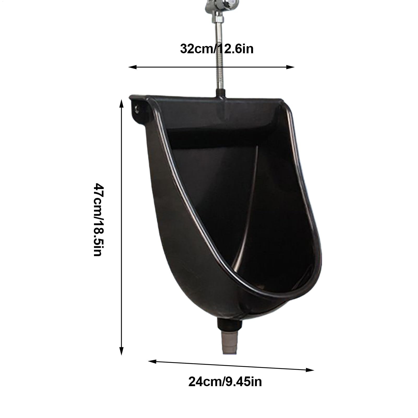 Urinal WC Für Männer - Urinal Für Männer Mit Spülsystem | Mit Wandhalterung | Outdoor, Schlafsaal, Garten, Apartment, Vater, Freund