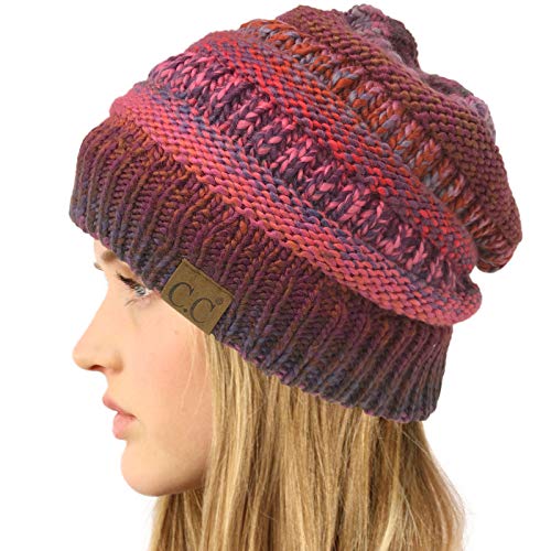 Image of Hatsandscarf CC Exclusives Solid Color Beanie Tail Hat for Adult (MB-20A)