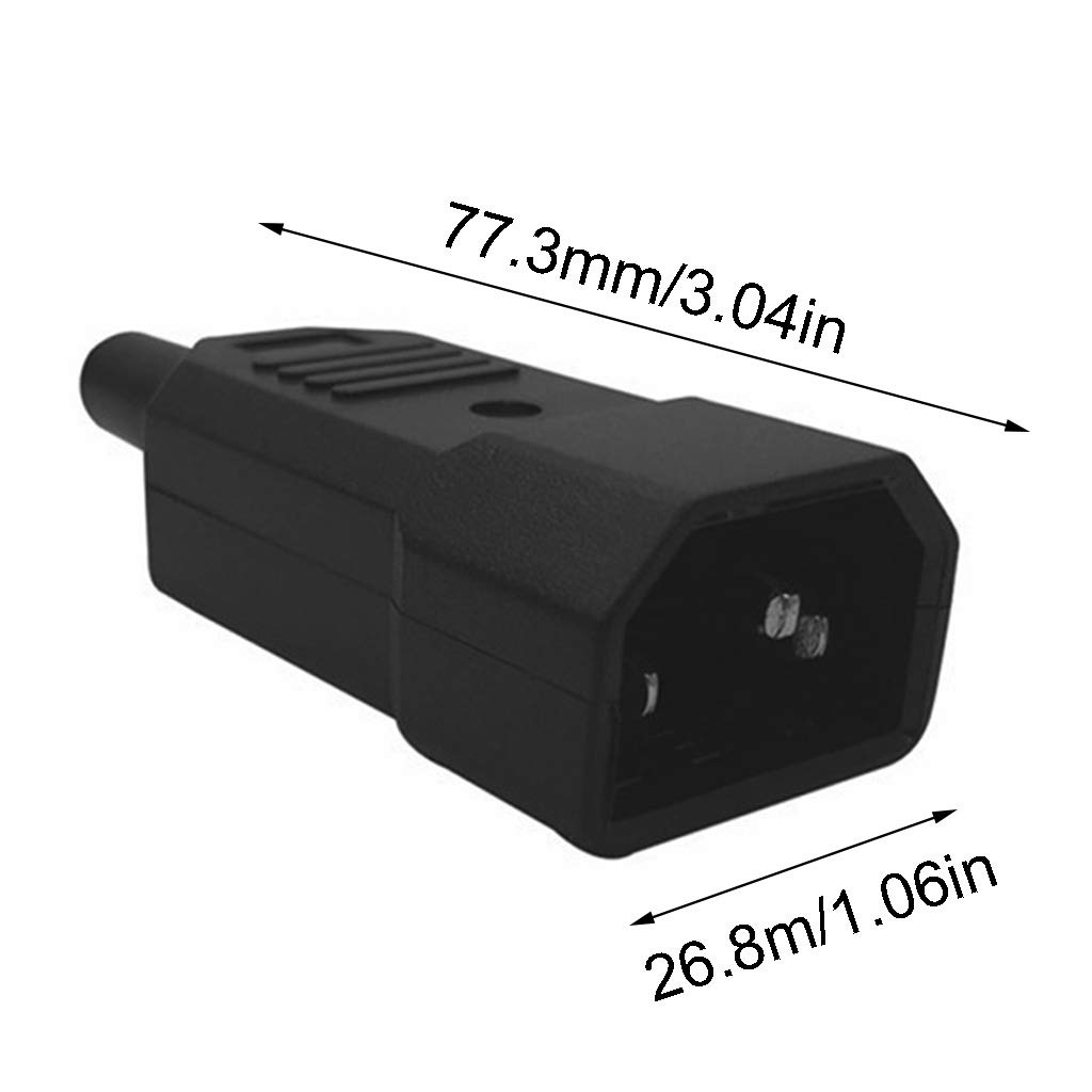 Presa USB C Spina Maschio IEC 320 C14 A 3pin Per Figura 8 C7 Cavo Adattatore I Cugini Di Campagna