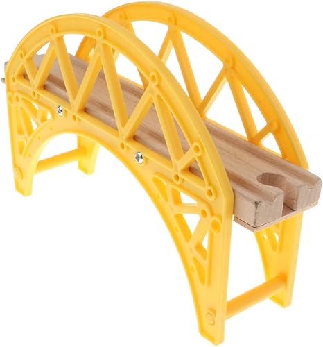 Miniatura 5 de DYNWAVE Juego de accesorios de tren de madera, puente de arco de viaducto, compatible con todas las principales marcas
