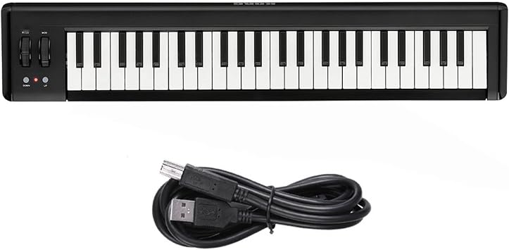 Keyboard Piano 49-Key MIDI Controller Compact USB MIDI Keyboard Controller USB