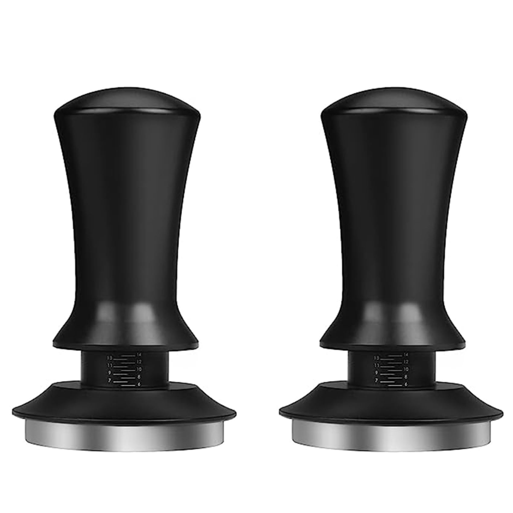 Hndhbfgrt 2X Espresso Tamper Coffee Tamp 53mm, Spring-Loaded Constant Pressure Espresso Tamper Set,for Coffee Lovers