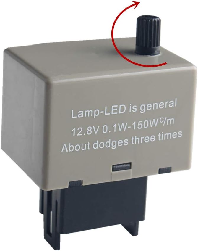 DEWHEL 8-Pin 81980-50030 066500-4650 Speed Adjustable Electronic LED Flasher Assy Relay Fix For Lexus Scion or Toyota LED Turn Signal Light Bulbs