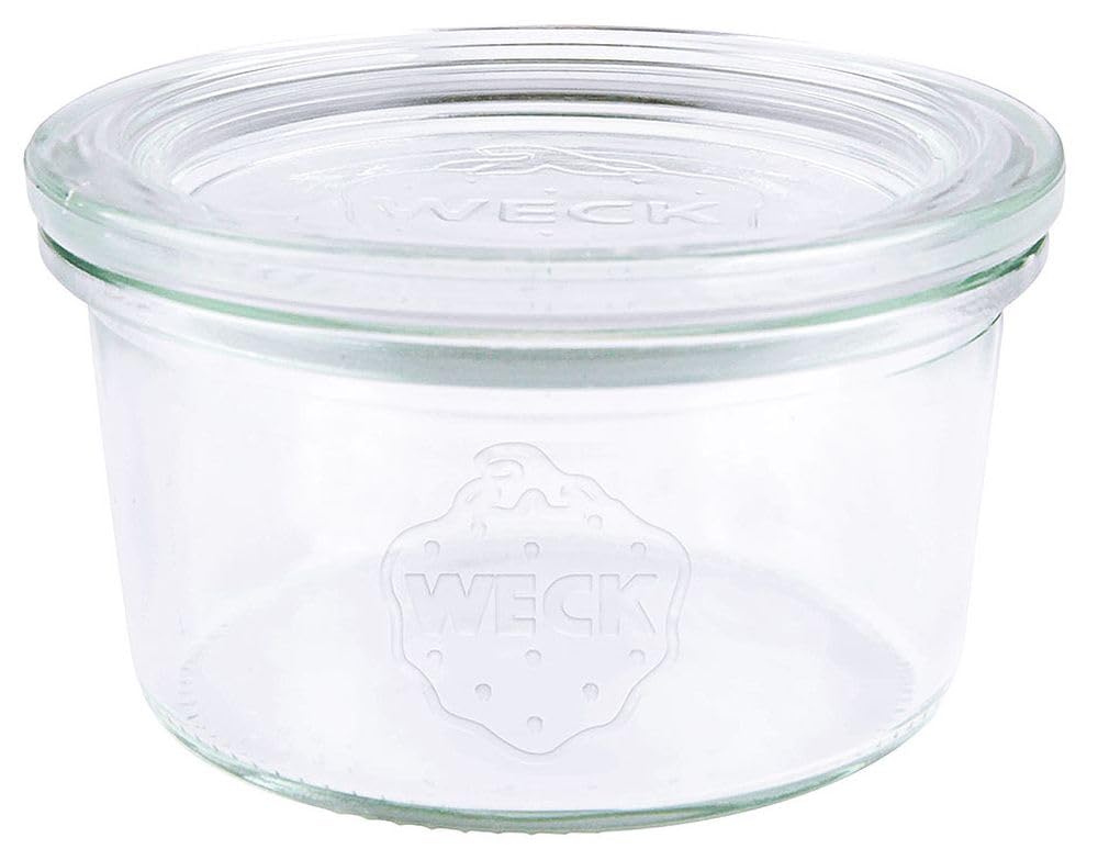 Contacto Original Gläser 12er Set Einmachgläser 165 ml Ø8 x 4,5 cm, Einkochgläser mit Glasdeckel - ideal zum Einwecken, Aufbewahren & Dekorieren