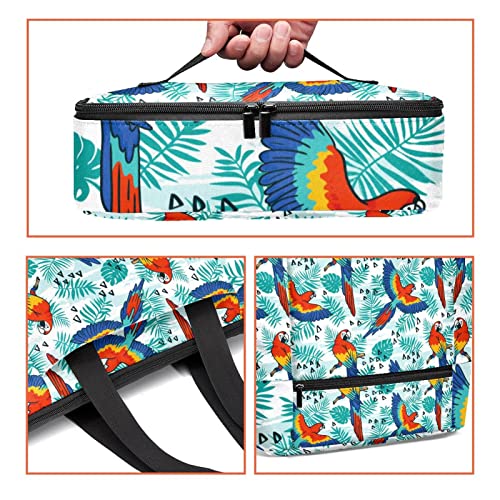 Boîte à déjeuner et sac fourre-tout oiseaux et palmiers taille unique
