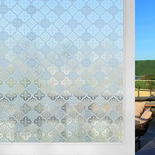 Shackcom Fensterfolie Selbsthaftend 90x200cm Fensterfolie Blickdicht...