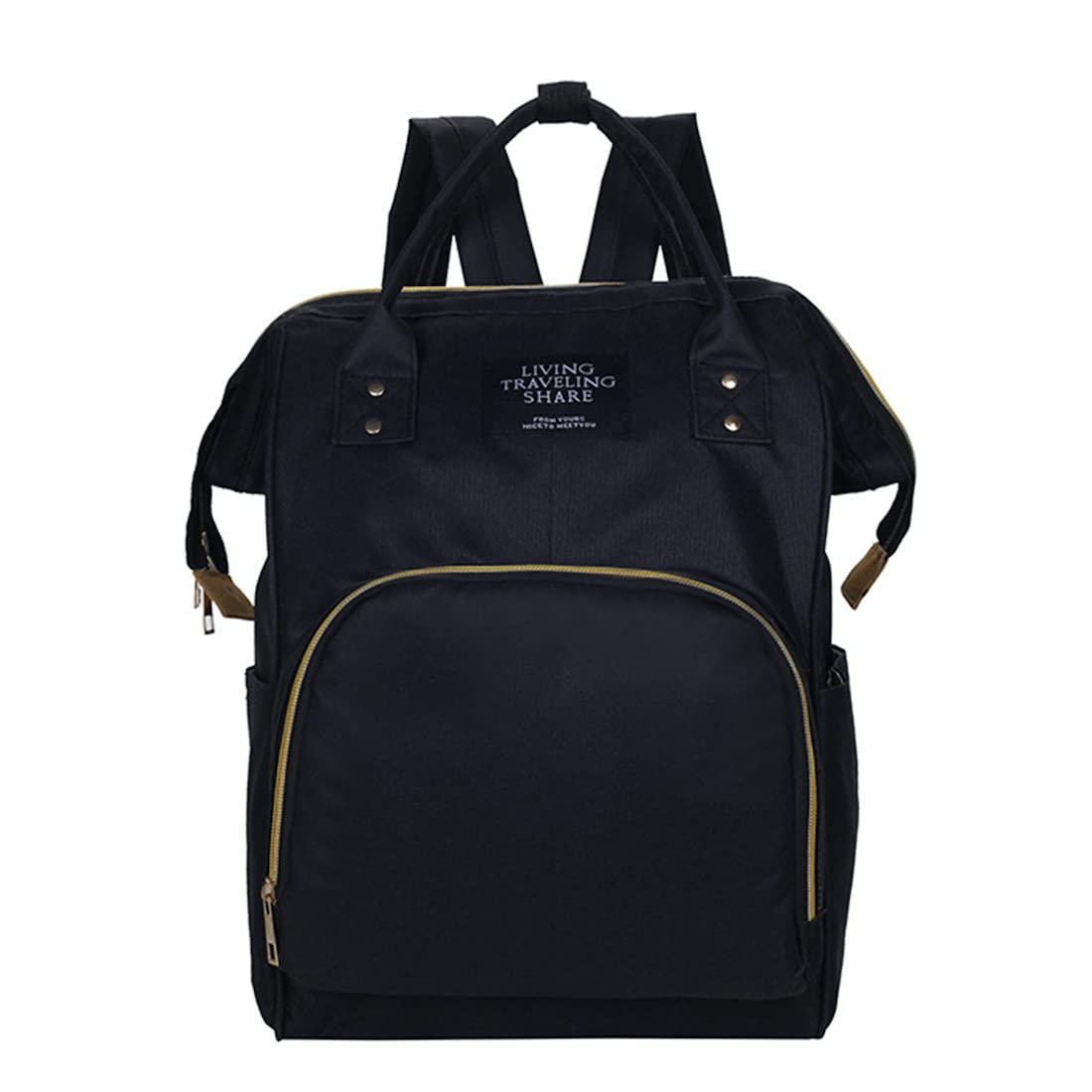 WSLCN Diaper Bag Nappy Bag Backpack Travel Casual Waterproof Basic Backpack Multi-Function Black