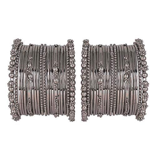 See full amazon price history chart for T4 Jewels Fashion Jewellery Set of 40 Bangles for Women Celibrity Inspired Oxidised Bangles Set for Girls_Black_2.2 T4 Jewels Fashion Jewellery Set of 40 Bangles for Women Celibrity Inspired Oxidised Bangles Set for Girls_Black_2.2 (B0DFS394QW) Amazon Price History, Amazon Price Tracker