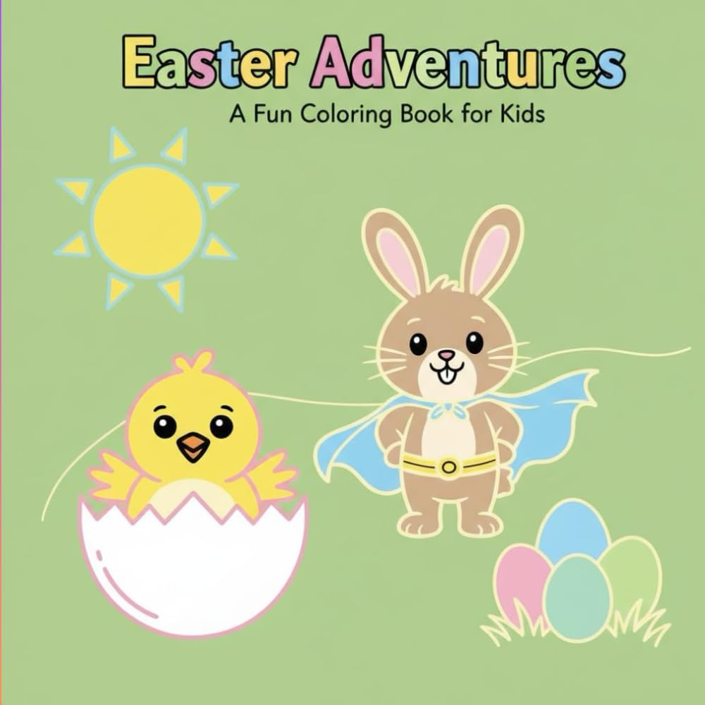 Easter Adventures: Fun and easy Easter coloring pages