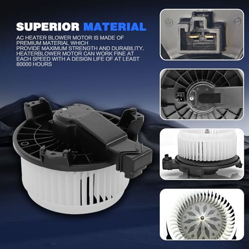 Image of AC Heater Blower Motor Replacement for Honda Civic 2006 2007 2008 2009 2010 2011, Jeep Wrangler 2007-2010, Replace# 700194, 79310SNAA01, 79310-SNA-A01, 615-50106