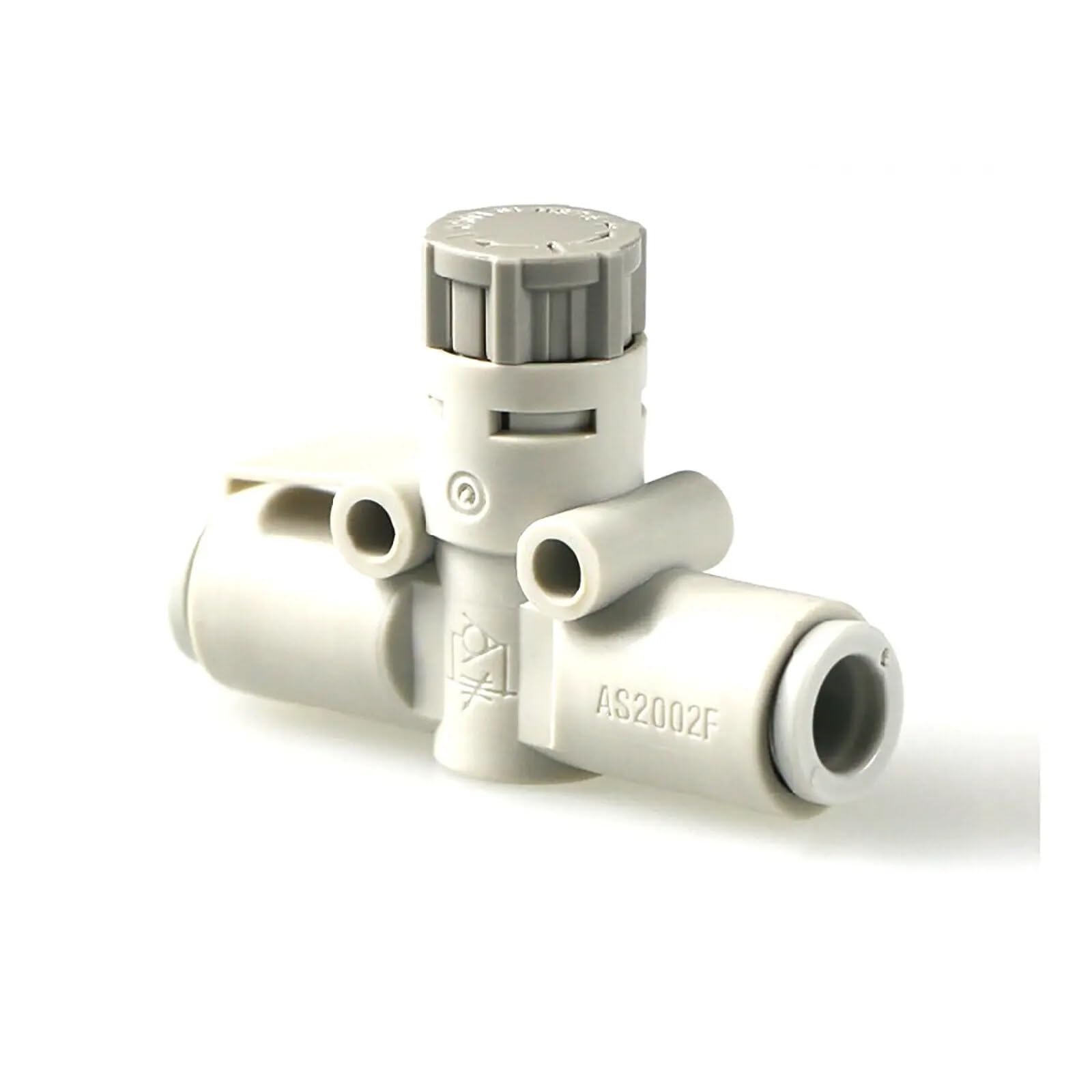 Regulador de control de flujo neumático AS3002F-08 tipo tubo en línea