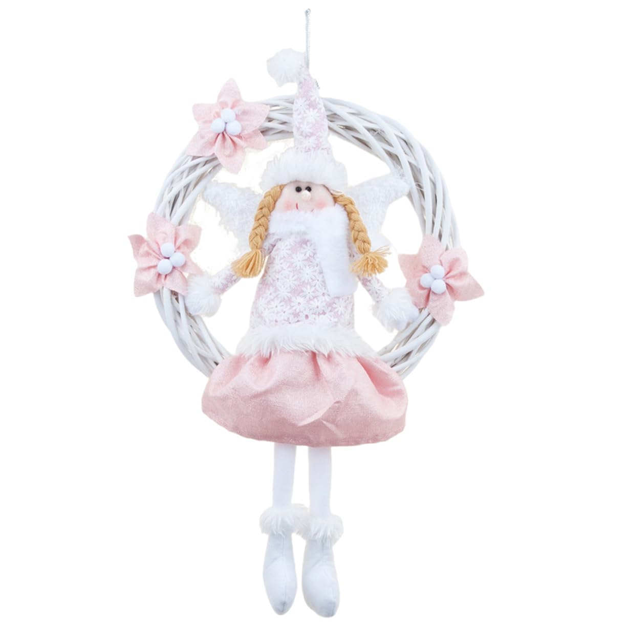 Navideña de Ángel con Forma de Ideal para Decorar Puertas Y Fiestas.