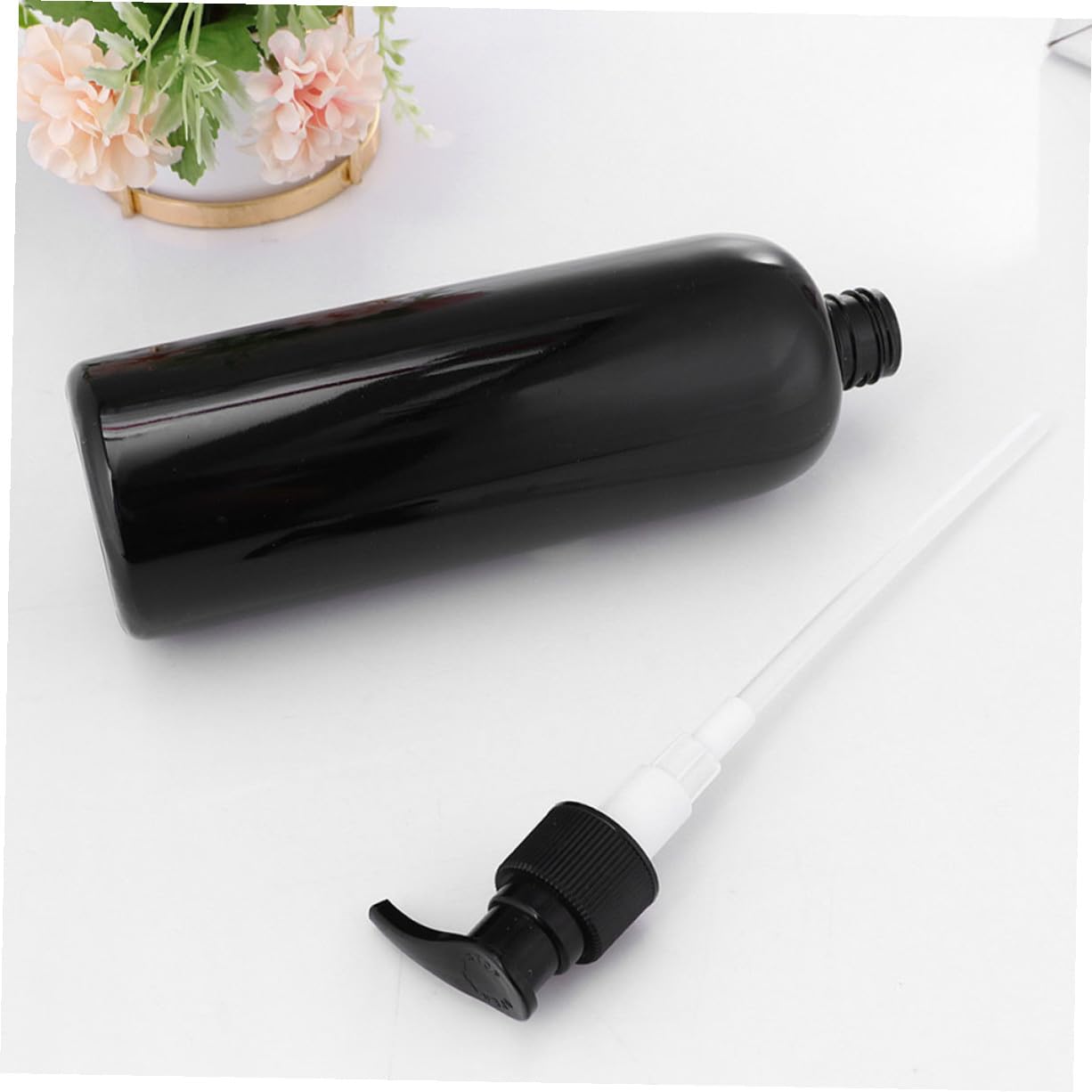 POPETPOP 6 pezzi Flaconi Dosatori con Pompa Pressione Dispenser Shampoo e Balsamo in Resistente Riutilizzabili per Bagno e Viaggio Design Funzionale e Durevole