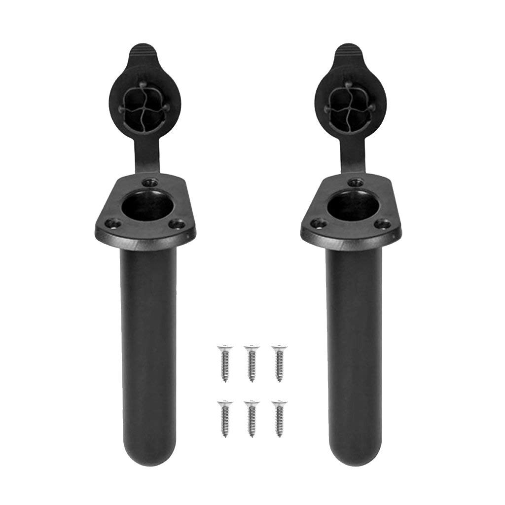 2 Pcs Porte-canne à Pêche avec Clip Pagaie de Kayak Canoë Support de Canne à Pêche