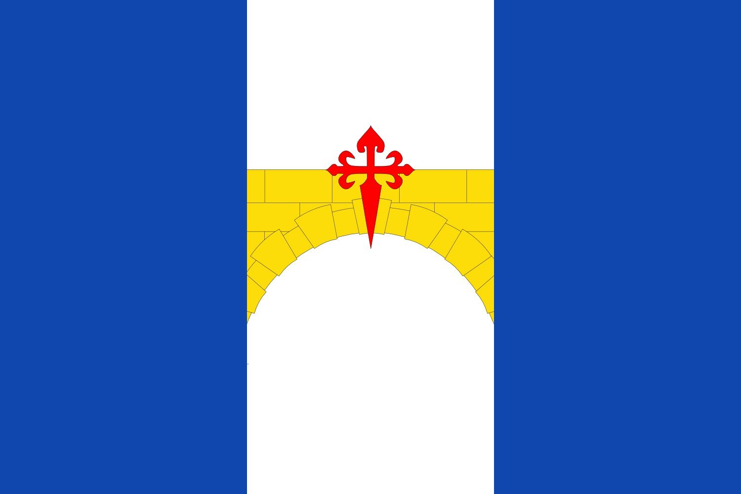 Drapeau XL Villanueva de Huerva grand format officiel pour mât de mairie