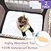 Pack N Play Mattress Protector Pad - Waterproof & Noiseless, Ultra-Soft Breathable Mattress Cover for Pack and Plays, Playards and Mini Cribs, Highly Absorbent Fitted and Dryer Safe (2 Pack)