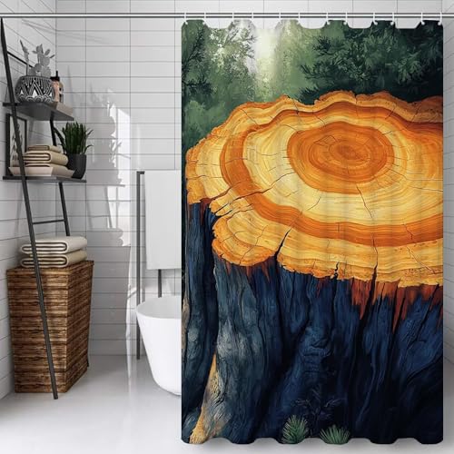 Shower curtain imperméable en polyester anti-éclaboussures avec 12 œillets