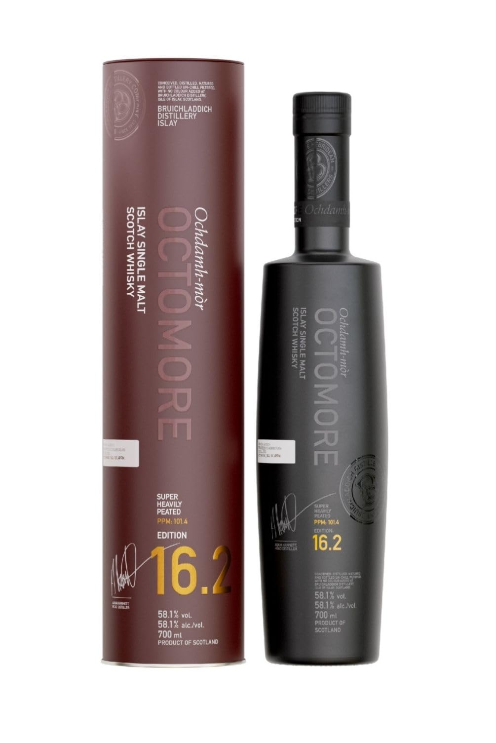Bruichladdich ブルックラディ オクトモア 16.2 ヨーロピアン・カスク 700ml[熟成 シングルモルト アイラウイスキー ヘビリーピート スモーキー 限定 高級 スコットランド産 正規品]