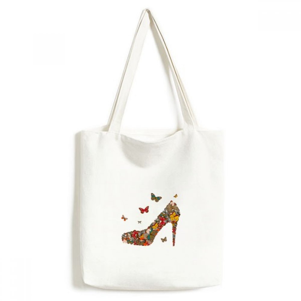 Sac fourre-tout papillon en toile pour vos courses et sorties shopping en ville