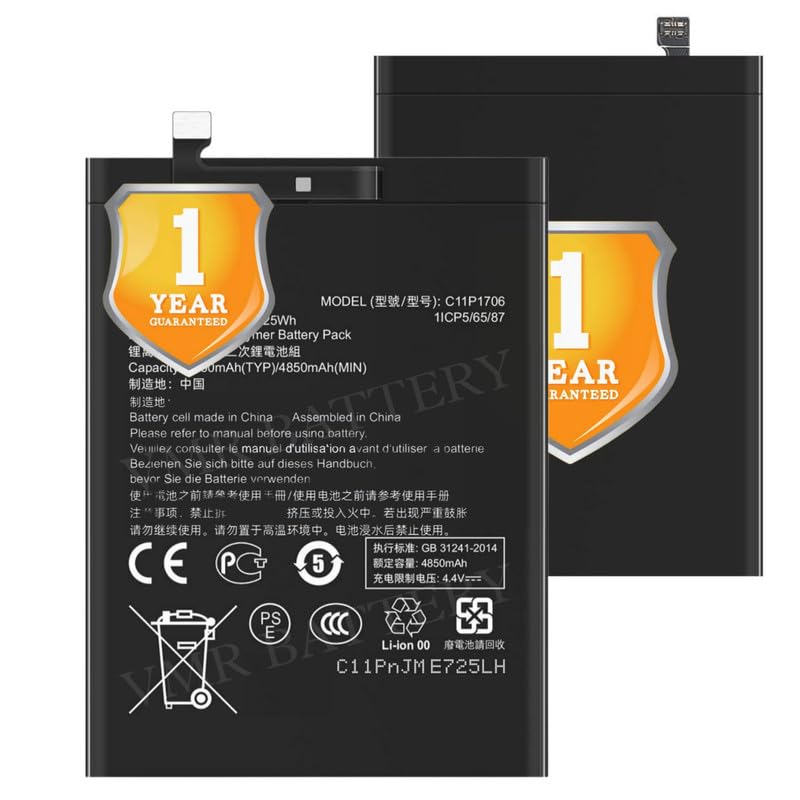 Image of Original C11P1706 Battery Compatible for Asus Zenfone Max Pro M1 (X00T, X00TD, ASUS X00TD, X00TDA, X00TDB, X00TDE) | Max Pro M2 (X01BDA) - (5000mAh) - 1 Year Warranty