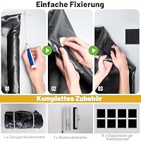 COSTWAY Garage Bodenmatte, 670 x 275 cm Auto Ölauffangmatte, Ölmatte rutschfest & wasserdicht & wiederverwendbar, Garagenmatte Antirutschmatte mit doppelseitigem Klebeband für Werkstatt, Garage – Ansicht 7