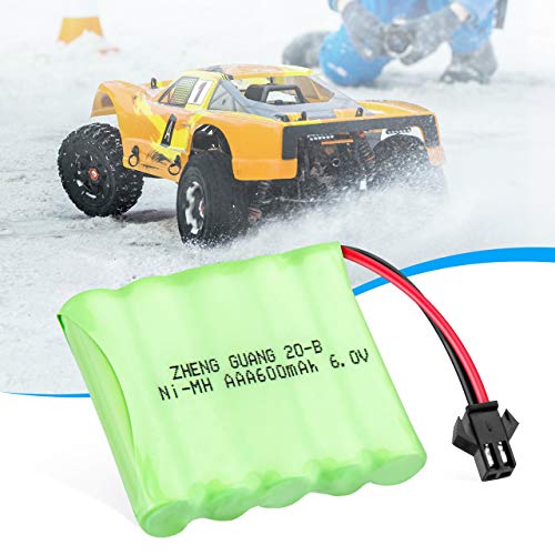 [Special Battery] Powerextra 6.0V 600Mah Rechargeable Ni-Mh Battery With Usb Charger Cable Only For Powerextra Rc Stunt Car - Blue Red Green Monster #TOP6