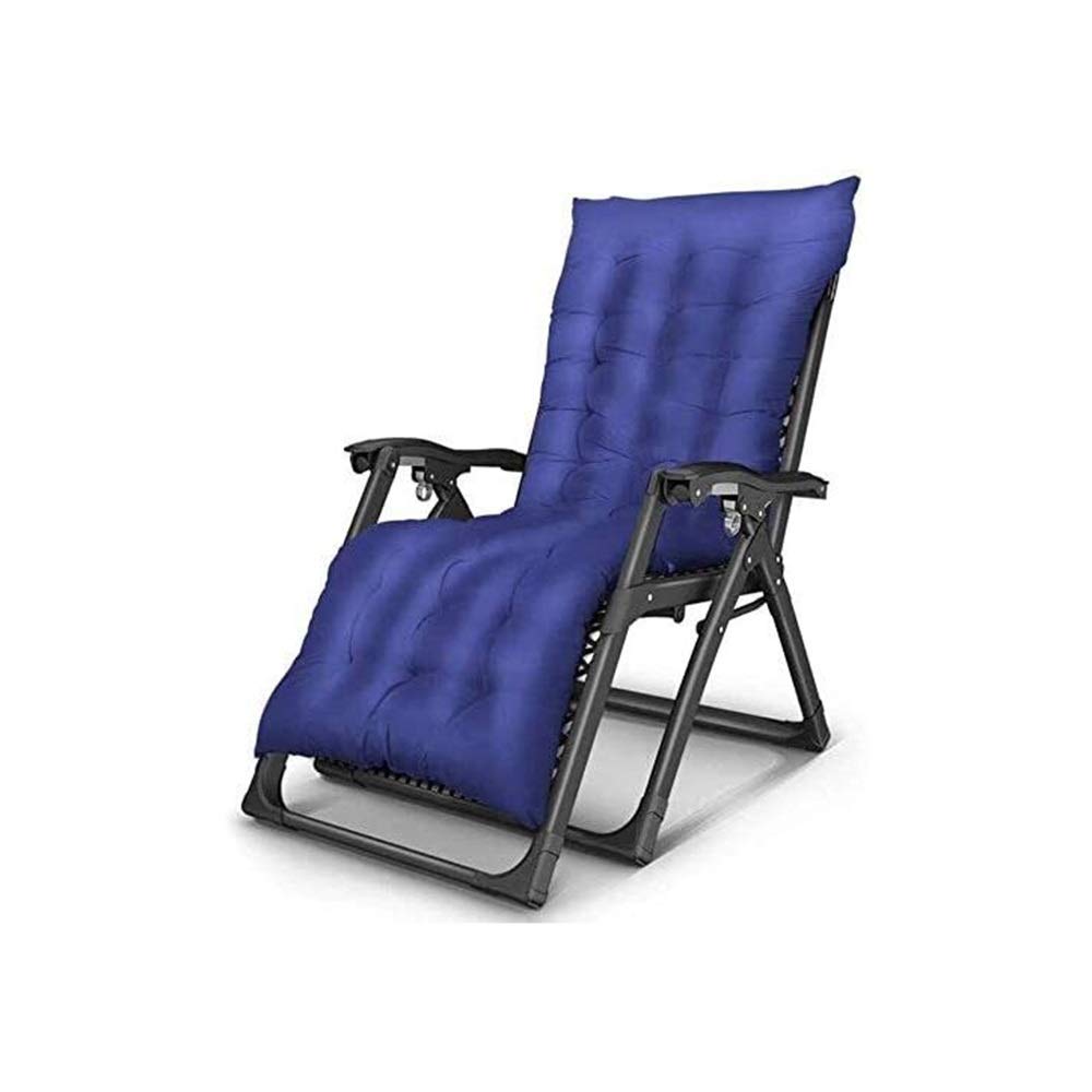 Chaise Inclinable Réglable Multi-Positions avec Coussin Épais Rembourré de Jardin