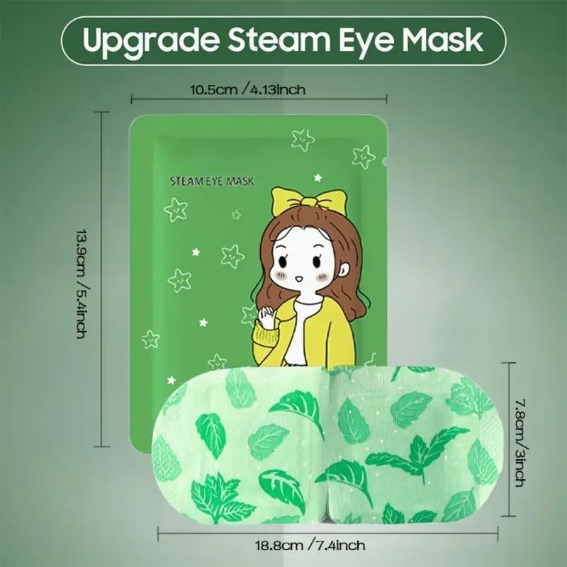 SPAREQUE Eye Masks for Dark Circles and Puffiness Dry Eyes | Stress Relief Disposable Steam Eyes Mask | Works Better with Eye Cream | Portable for Beauty Personal Care (PACK OF 2) 1