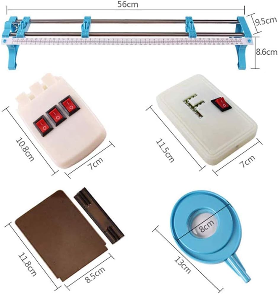 The Experiment Kit for Physical Optics Tri-Prism Concave Convex Lens Disrupting Mirror Optical Bench Rainbow Mirror Parallel Light Source Imaging