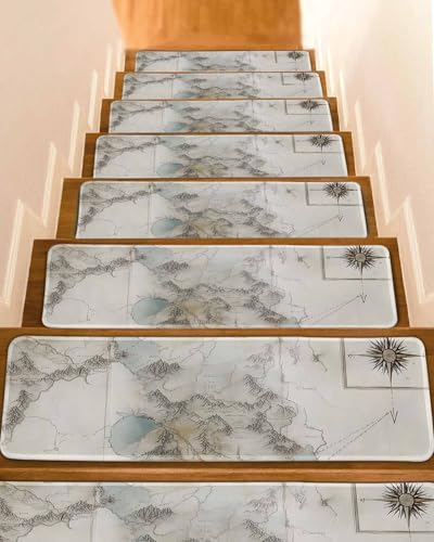 Carpet Stair Treads for Wooden Steps 10 Pack, Middle Earth