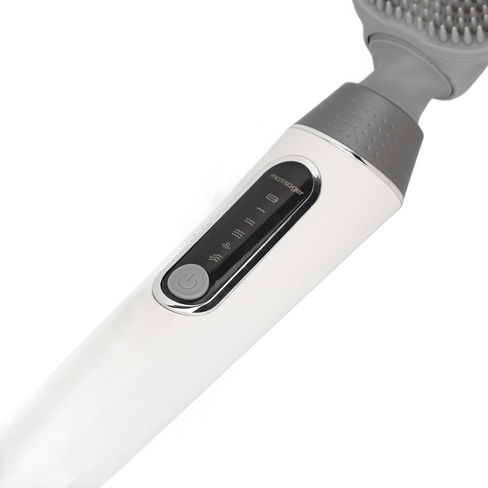 Pilipane Elektrische Rückenbürste mit langem Griff, Peeling-Wäscher, Tiefenreinigungsmassage, Duschwerkzeug für Rücken- und Körperpflege, PC-ABS-Material