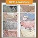 FuKuEn Teppich Antirutschunterlage Waschbar Teppichgreifer für Teppiche Vacuum Tech Teppichstopper Antirutschmatte für Hartholzböden rutschfest Teppichstopper 10cmx10cm 8 Stück