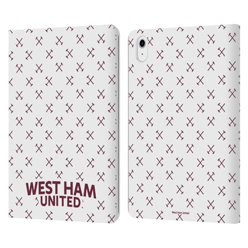 Protection iPad Air 2022 West Ham United FC étui portefeuille cuir