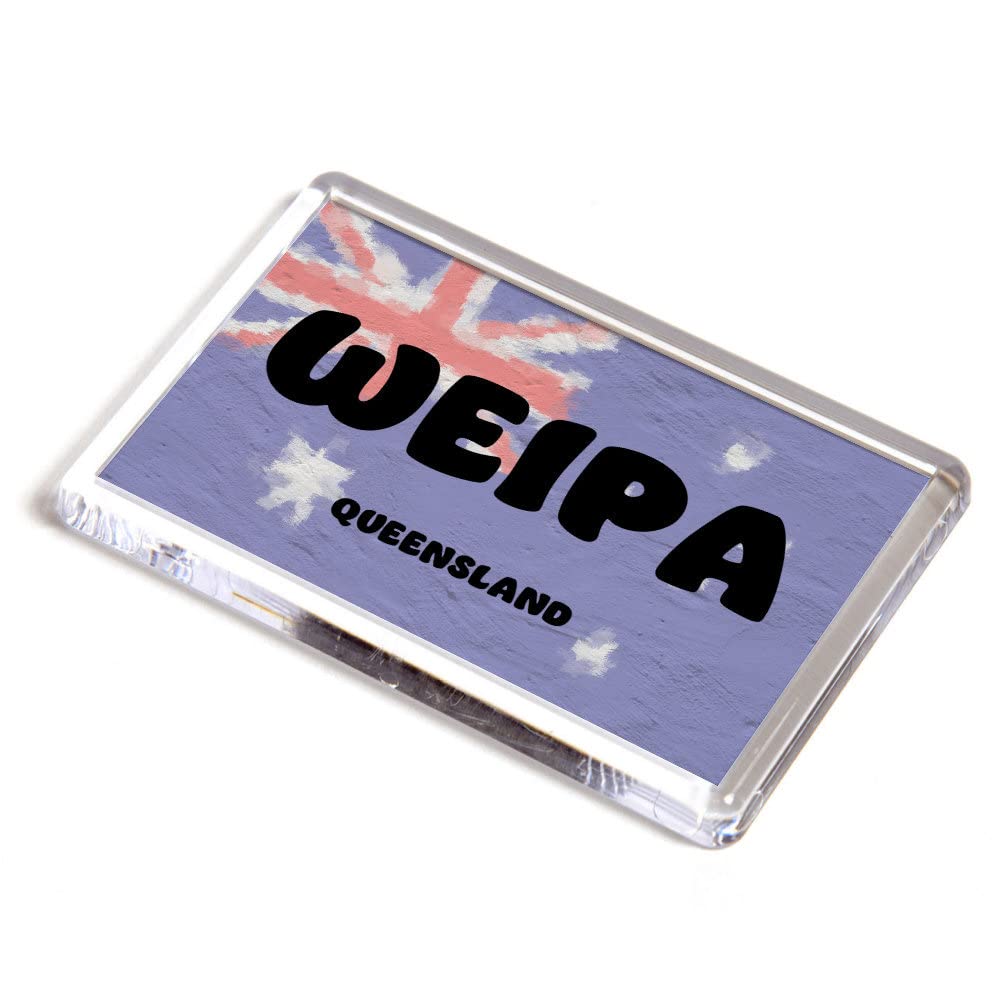 FRIDGE MAGNET - Weipa - Queensland - Australia Flag