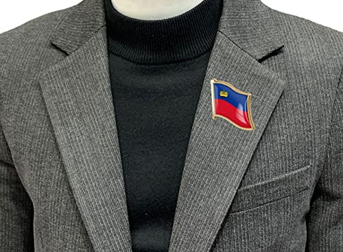 Image of vmcoatdu Country Flag Pin Badge International Travel Brooch Metal Alloy Souvenir Pin for Hat Clothes Backpack