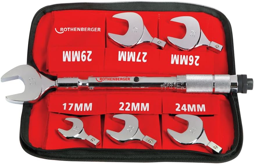 Rothenberger 175001 Flare Nut Torque Wrench Set (6Piece)
