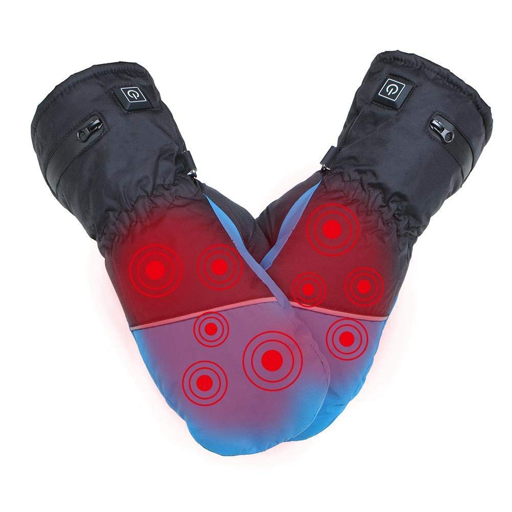 Gants chauffants imperméables avec doublure thermique pour l'hiver