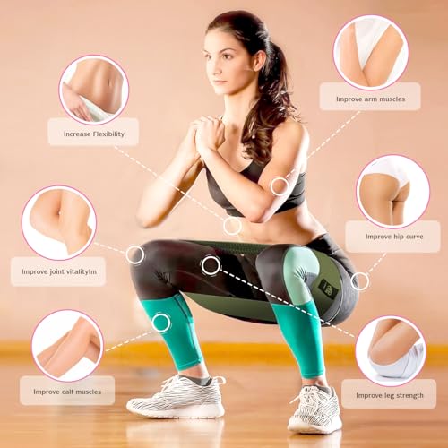 Image of CFX Resistance Bands Set, Exercise Bands with Non-Slip Design for Hips & Glutes, 3 Levels Workout Bands for Women and Men, Booty Bands for Home Fitness, Yoga, Pilates