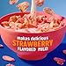 Frosted Flakes Breakfast Cereal, 8 Vitamins and Minerals, Kids Snacks, Strawberry Milkshake, 13.2oz Box (1 Box)