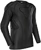 TUOY Youth Padded Chest Football Rib Protector Shirt for Baseball Martial Art Padded Compression Shirt Long Sleeve