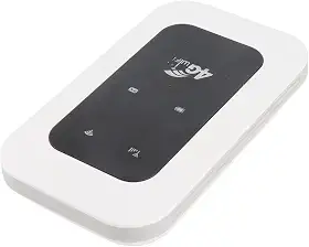 Qinlorgo Hotspot Portátil 4G WiFi, Hotspot de Viagem 300Mbps LTE CAT4, Móvel Com Bateria de 2100mAh, Ideal para Smartphones, Tablets e Laptops