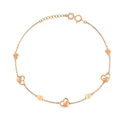 18 KT (750) purity Rose Gold Gold Bracelet BRZLDZRURGY006_R_6 for Women