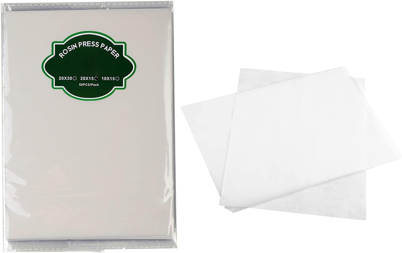 Pre-cut Heating Parchment Press Papers 8 x 6 inch, 50 Pieces per Pack