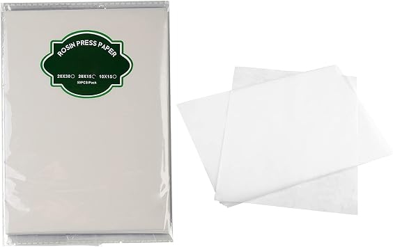 Pre-cut Heating Parchment Press Papers 8 x 6 inch, 50 Pieces per Pack