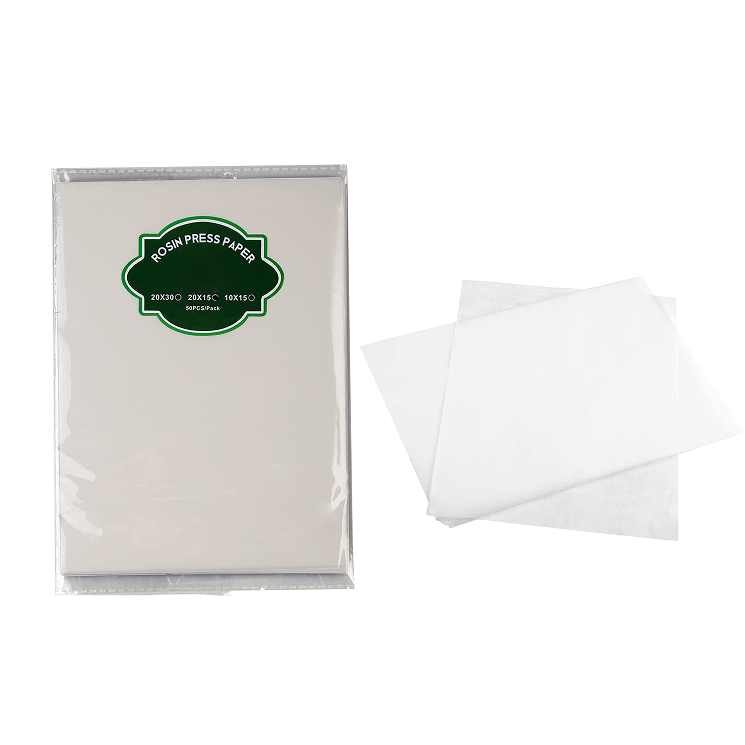 JHXDLM Pre-cut Heating Parchment Press Papers 8 x 6 inch, 50 Pieces per Pack