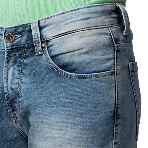 Image of Spykar Men's Mid Rise Super Skinny Fit Jeans